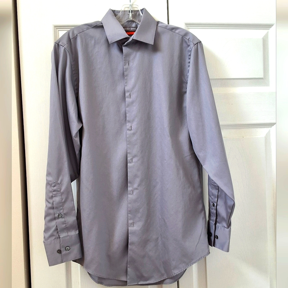 Geoffrey BEENE, Men's 15 32/33, Fitted Wrinkle Free Dress Shirt